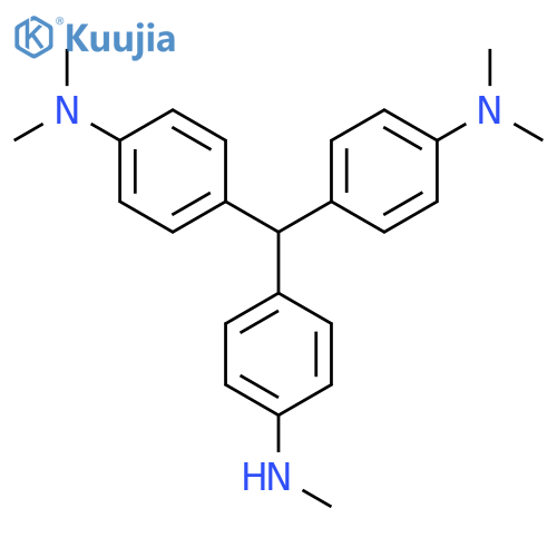 4,4'-4-(Methylamino)phenylmethylenebisN,N-dimethyl-benzenamine structure