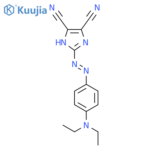 1H-Imidazole-4,5-dicarbonitrile, 2-[[4-(diethylamino)phenyl]azo]- structure