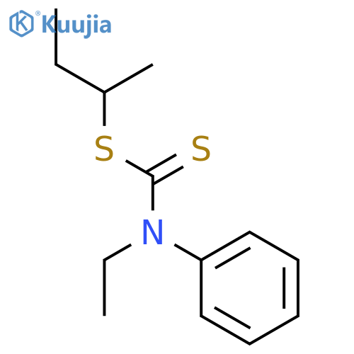 Carbamodithioic acid, ethylphenyl-, 1-methylpropyl ester structure