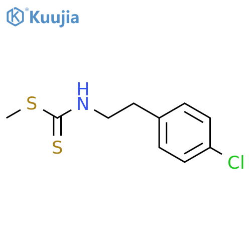 Carbamodithioic acid, (4-chlorophenyl)ethyl-, methyl ester structure