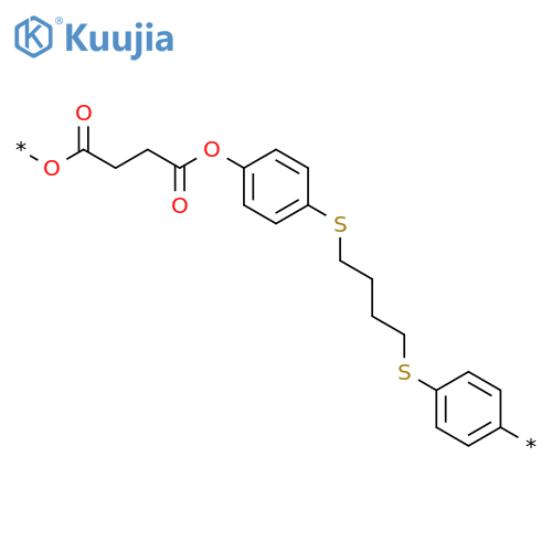 POLY[OXY(1,4-DIOXO-1,4-BUTANEDIYL)OXY-1,4-PHENYLENETHIO-1,4-BUTANEDIYLTHIO-1,4-PHENYLENE] structure