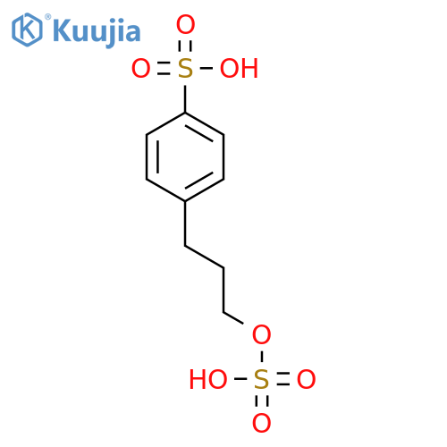 Benzenesulfonic acid, 4-[3-(sulfooxy)propyl]- structure