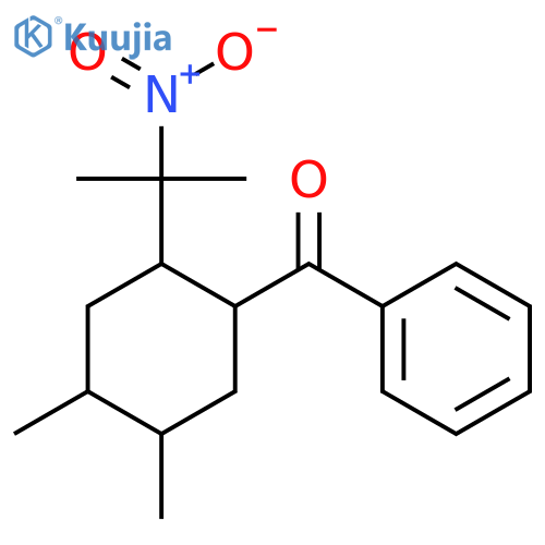 Methanone, [4,5-dimethyl-2-(1-methyl-1-nitroethyl)cyclohexyl]phenyl- structure