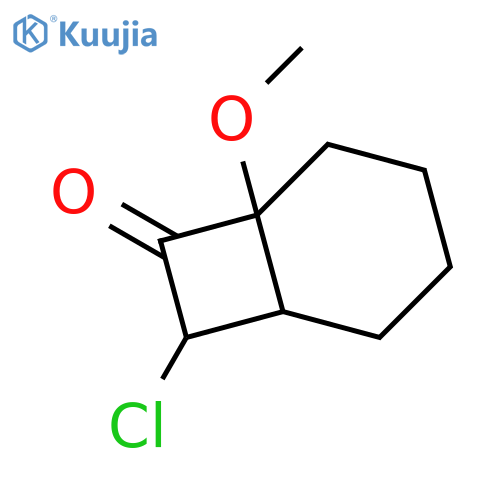 Bicyclo[4.2.0]octan-7-one, 8-chloro-6-methoxy- structure