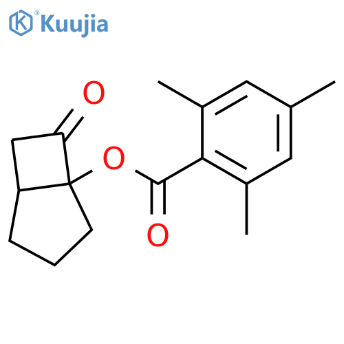 BENZOIC ACID, 2,4,6-TRIMETHYL-, 7-OXOBICYCLO[3.2.0]HEPT-1-YL ESTER structure