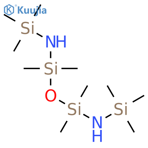 1,3-Disiloxanediamine, 1,1,3,3-tetramethyl-N,N'-bis(trimethylsilyl)- structure