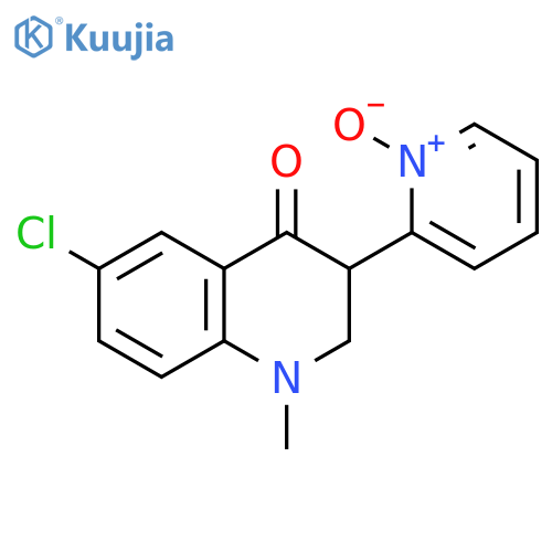 4(1H)-Quinolinone,6-chloro-2,3-dihydro-1-methyl-3-(1-oxido-2-pyridinyl)- structure
