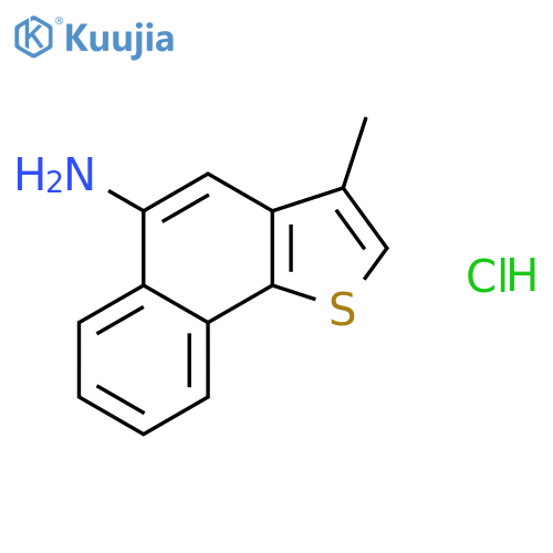 Naphtho[1,2-b]thiophen-5-amine, 3-methyl-, hydrochloride structure