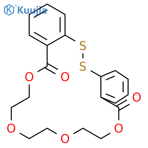 7,8,10,11,13,14-Hexahydro-5H,16H-dibenzo[l,p][1,4,7,10,14,15]tetraoxadithiacyclooctadecine-5,16-dione structure