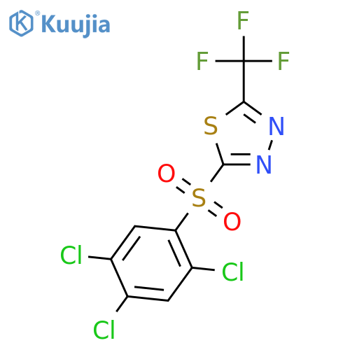 1,3,4-Thiadiazole, 2-[(2,4,5-trichlorophenyl)sulfonyl]-5-(trifluoromethyl)- structure