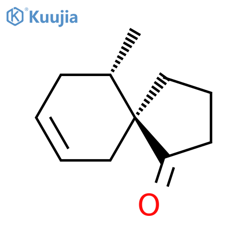 Spiro[4.5]dec-7-en-1-one, 10-methyl-, trans- structure