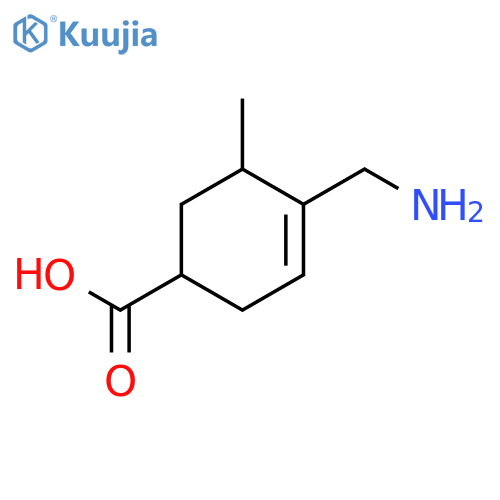 3-Cyclohexene-1-carboxylic acid, 4-(aminomethyl)-5-methyl- structure