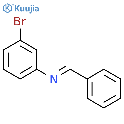 Benzenamine, 3-bromo-N-(phenylmethylene)-, (E)- structure