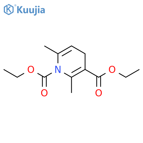 1,3(4H)-Pyridinedicarboxylic acid, 2,6-dimethyl-, diethyl ester structure
