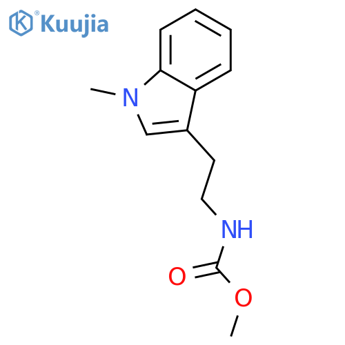 Carbamic acid, [2-(1-methyl-1H-indol-3-yl)ethyl]-, methyl ester structure