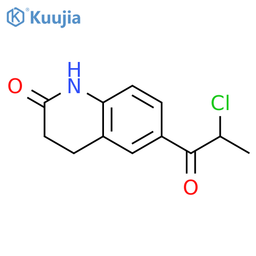 2(1H)-Quinolinone, 6-(2-chloro-1-oxopropyl)-3,4-dihydro- structure