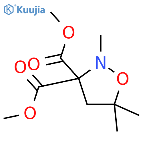 3,3-Isoxazolidinedicarboxylic acid, 2,5,5-trimethyl-, dimethyl ester structure