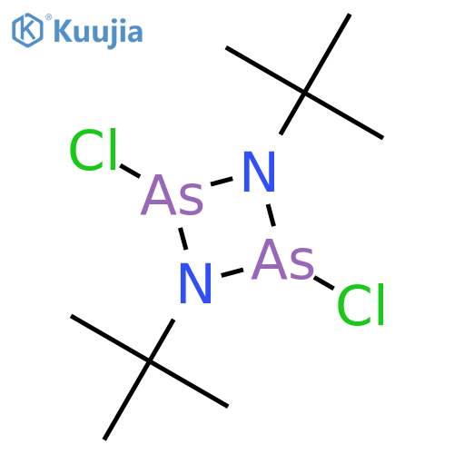 1,3,2,4-Diazadiarsetidine, 2,4-dichloro-1,3-bis(1,1-dimethylethyl)- structure
