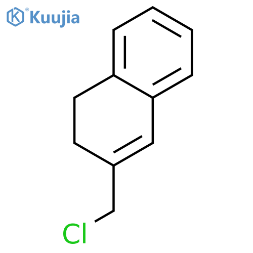 Naphthalene, 3-(chloromethyl)-1,2-dihydro- structure