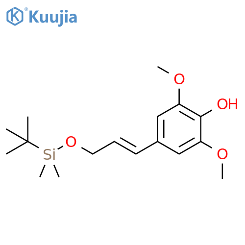 4-[(1E)-3-[[(1,1-Dimethylethyl)dimethylsilyl]oxy]-1-propen-1-yl]-2,6-dimethoxyphenol structure