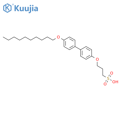 1-Propanesulfonic acid, 3-[[4'-(decyloxy)[1,1'-biphenyl]-4-yl]oxy]- structure