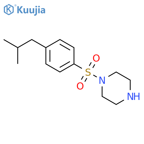 1-(4-Isobutyl-benzenesulfonyl)-piperazine structure