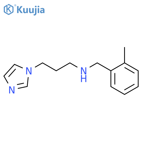 (3-Imidazol-1-yl-propyl)-(2-methyl-benzyl)-amine structure