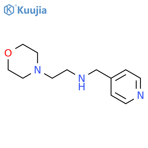 [2-(morpholin-4-yl)ethyl][(pyridin-4-yl)methyl]amine structure