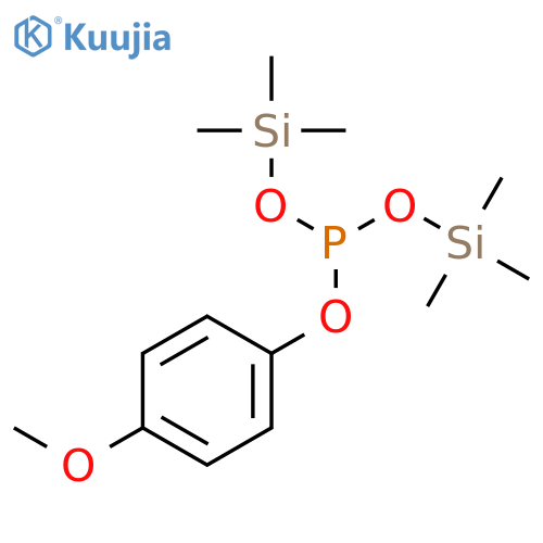 Phosphorous acid, 4-methoxyphenyl bis(trimethylsilyl) ester structure