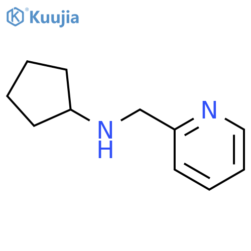 N-[(pyridin-2-yl)methyl]cyclopentanamine structure