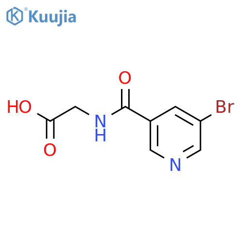 2-(5-bromonicotinamido)acetic acid structure