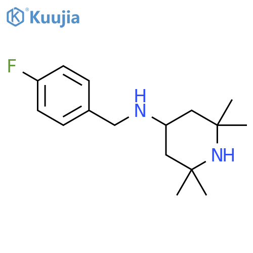 (4-Fluoro-benzyl)-(2,2,6,6-tetramethyl-piperidin-4-yl)-amine structure