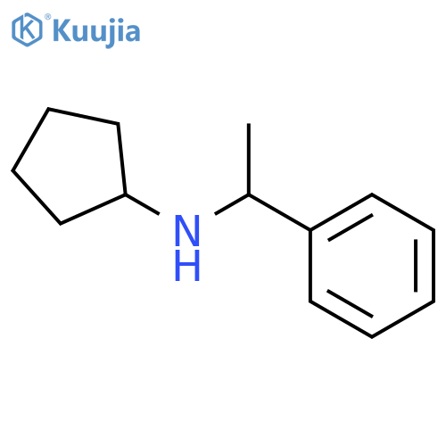 N-(1-phenylethyl)cyclopentanamine structure
