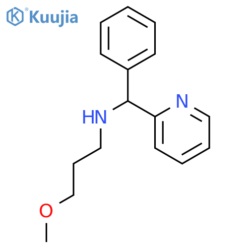 (3-Methoxy-propyl)-(phenyl-pyridin-2-yl-methyl)-amine structure
