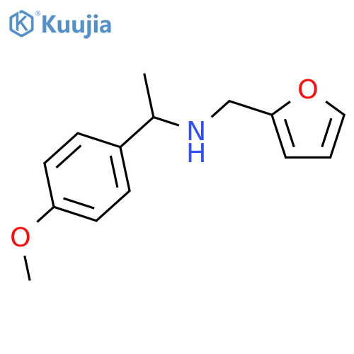 Furan-2-ylmethyl-[1-(4-methoxy-phenyl)-ethyl]-amine structure