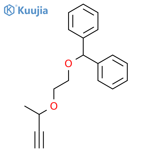 Benzene, 1,1'-[[2-[(1-methyl-2-propynyl)oxy]ethoxy]methylene]bis- structure