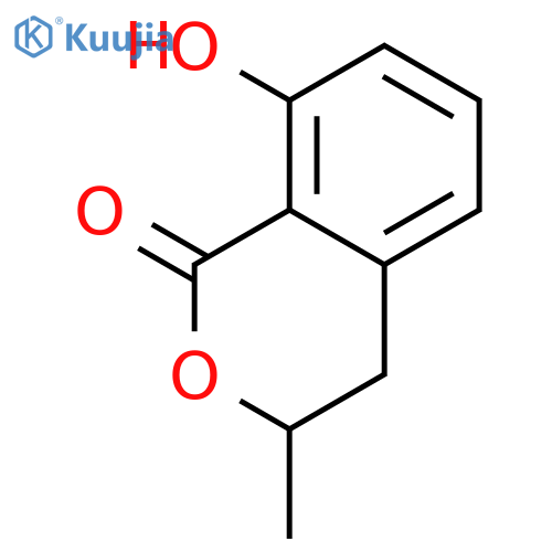 (3S)-8-hydroxy-3-methyl-3,4-dihydro-1H-2-benzopyran-1-one structure