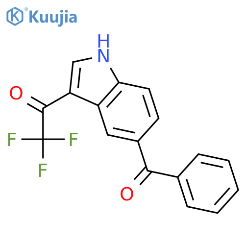 Ethanone, 1-(5-benzoyl-1H-indol-3-yl)-2,2,2-trifluoro- structure