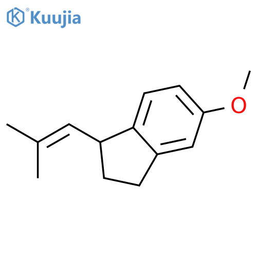 1H-INDENE, 2,3-DIHYDRO-5-METHOXY-1-(2-METHYL-1-PROPENYL)- structure