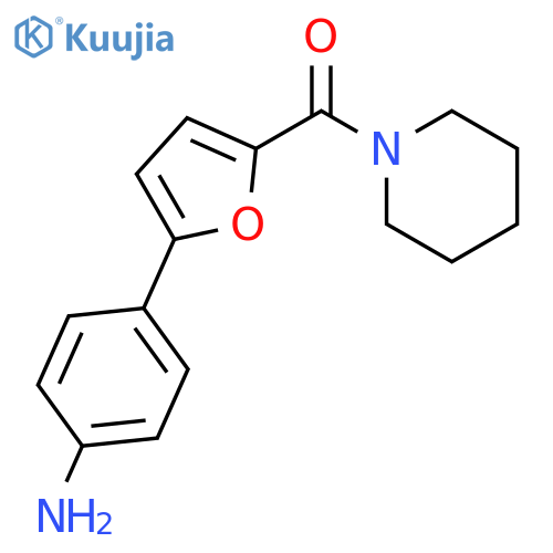PIPERIDINE, 1-[[5-(4-AMINOPHENYL)-2-FURANYL]CARBONYL]- structure