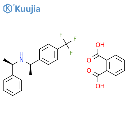 (R)-1-Phenyl-N-((R)-1-(4-(trifluoromethyl)phenyl)ethyl)ethanamine phthalate structure