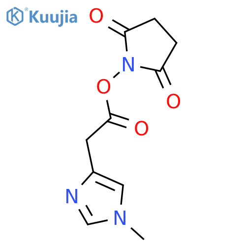 2,5-Pyrrolidinedione, 1-[[(1-methyl-1H-imidazol-4-yl)acetyl]oxy]- structure