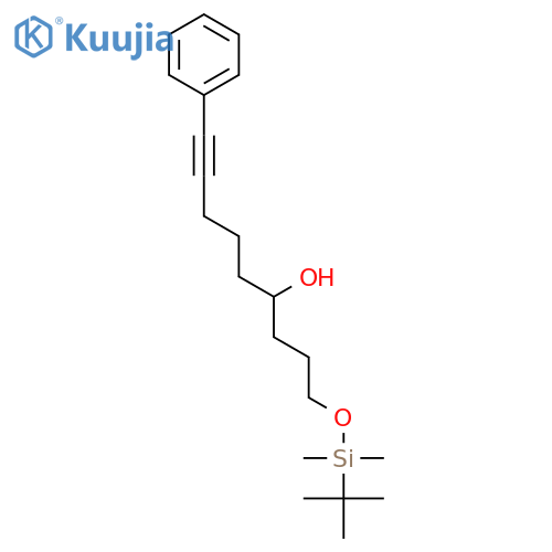8-NONYN-4-OL, 1-[[(1,1-DIMETHYLETHYL)DIMETHYLSILYL]OXY]-9-PHENYL- structure