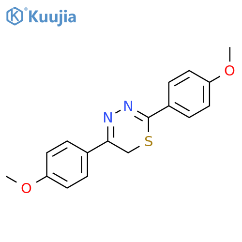 6H-1,3,4-Thiadiazine, 2,5-bis(4-methoxyphenyl)- structure