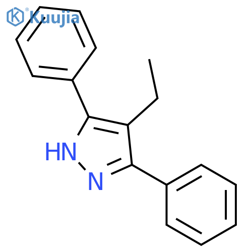 1H-Pyrazole, 4-ethyl-3,5-diphenyl- structure