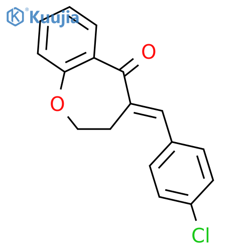 1-Benzoxepin-5(2H)-one, 4-[(4-chlorophenyl)methylene]-3,4-dihydro- structure