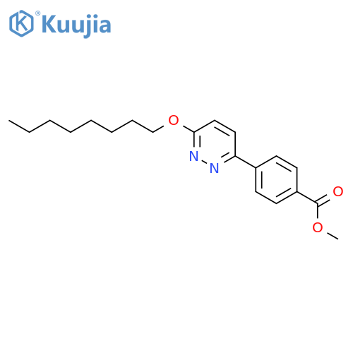 Benzoic acid, 4-[6-(octyloxy)-3-pyridazinyl]-, methyl ester structure