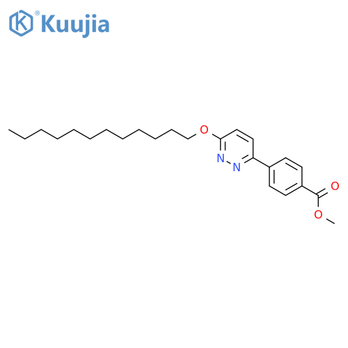 Benzoic acid, 4-[6-(dodecyloxy)-3-pyridazinyl]-, methyl ester structure