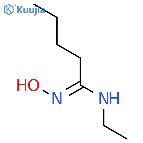 Pentanimidamide, N-ethyl-N'-hydroxy- structure