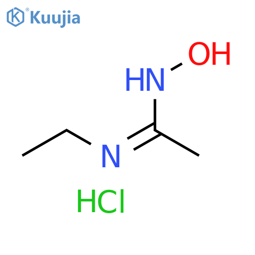 Ethanimidamide, N-ethyl-N'-hydroxy-, monohydrochloride structure